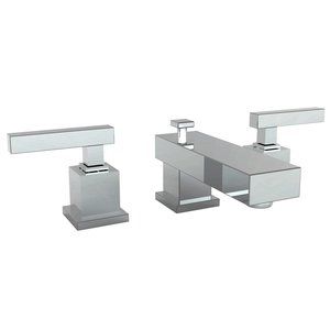 Newport Brass Cube2 Widespread Faucet Satin Nickel